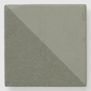 Moss Green Split Stone Coaster