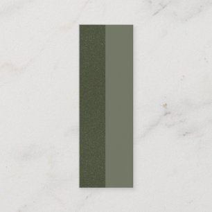 Moss Green Split Texture Carte de visite - Personn
