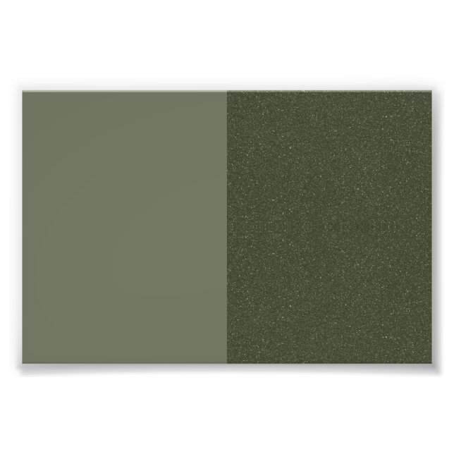 Moss Green Split Texture Poster Print – Customize (Front)