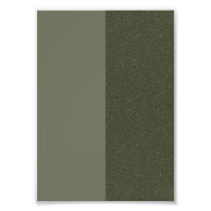 Moss Green Split-Tone Photo Print – Customizable