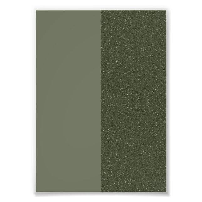 Moss Green Split-Tone Photo Print – Customizable (Front)
