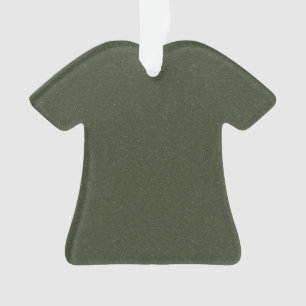 Moss Green Tee Acrylic Ornament – Customizable