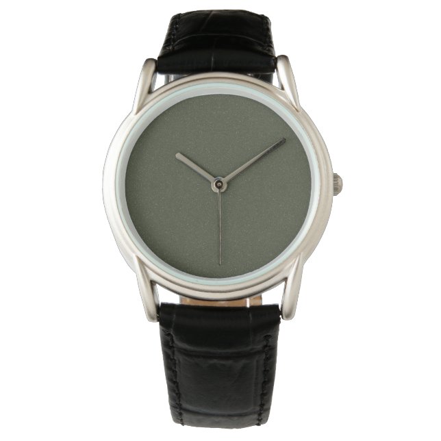 Moss Green Texture Watch – Customizable (Front)