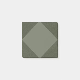 Moss Green Textured Diamond Notepad