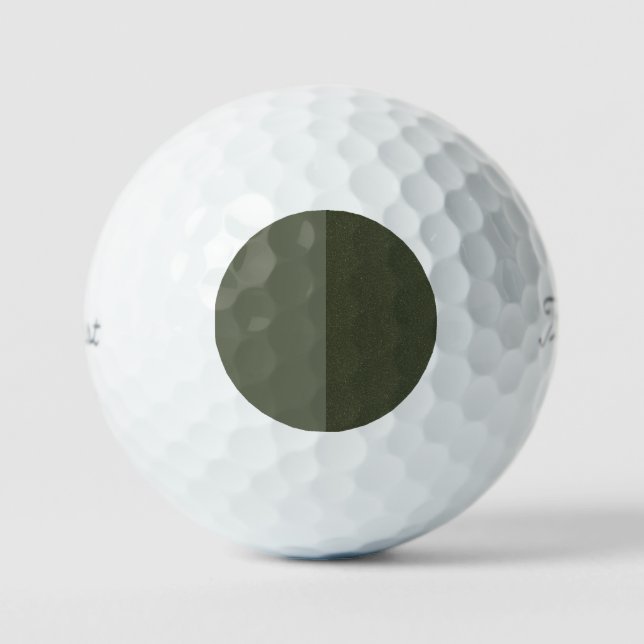 Moss Green Textured Golf Ball Design – Customize (Front)