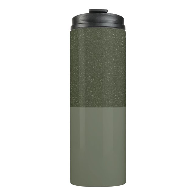 Moss Green Textured Split Tumbler – Customizable (Front)