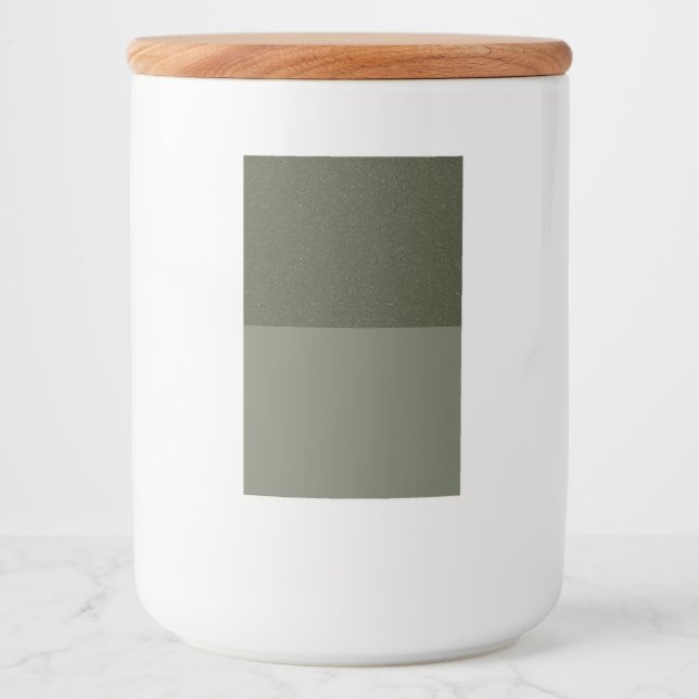 Moss Green Top Label Jar – Customizable Bulk (Front)
