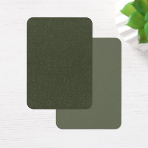Moss Green Two-Sided Custom Profile Card