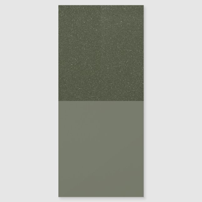 Moss Green Two-Tone Magnetic Card – Customizable (Front)