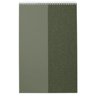 Moss Green Vertical Split Calendar – Custom