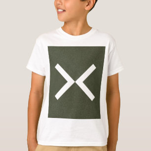 Moss Green X Pattern Custom Kids Tee - T-Shirt