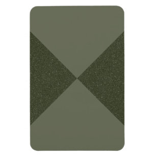 Moss Green X-Pattern Custom Magnet – Customizable
