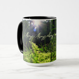 Moss in the sunlight mug