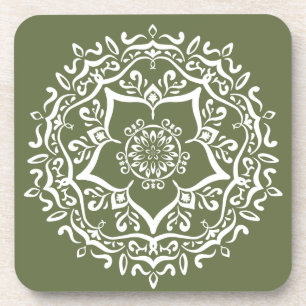 Moss Mandala Coaster