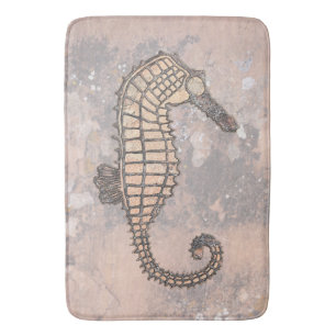 Moss Rock Sea Horse Talking Canyons, New Mexico Ba Bath Mat