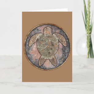 Moss Rock Sea Turtle Talking Canyons, New Mexico Card