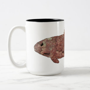 Moss Rock Trout Two-Tone Coffee Mug