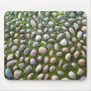 Moss, stones and flowers photographic mousemat mouse pad