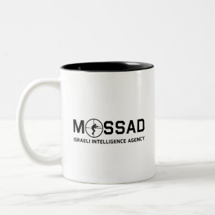 Mossad - Israeli Intelligence Agency - IDF Two-Tone Coffee Mug