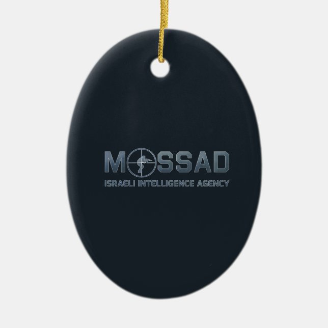 Mossad - Israeli Intelligence Agency - Scope Ceramic Ornament (Front)