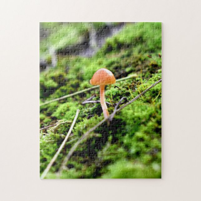 Mosses and Lichens with tiny Mushroom Jigsaw Puzzle (Vertical)