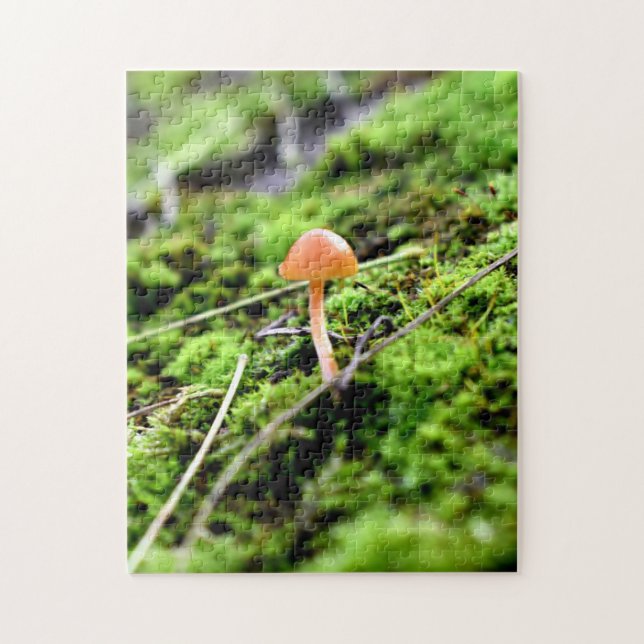 Mosses and Lichens with tiny Mushroom Jigsaw Puzzle (Vertical)
