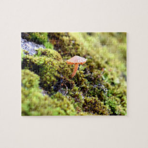 Mosses and Lichens with tiny Mushroom Jigsaw Puzzle