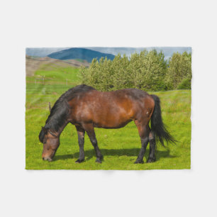 Mossfellsbaer Icelandic Horse Fleece Blanket