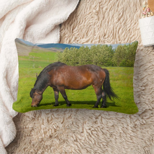 Mossfellsbaer Icelandic Horse Lumbar Pillow (Blanket)