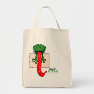 MOSSGREEN FROG GROCERY TOTE BAG
