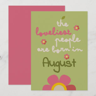 MOSSY BLOOM - Birthday Floral Invitation Card