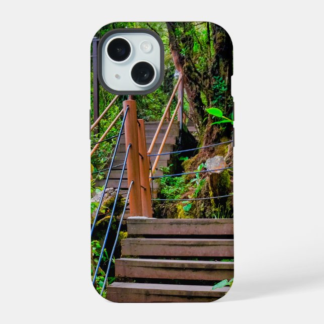 Mossy Forest iPhone 15 Case (Back)