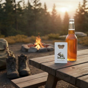 Mossy Moose Wildlife Portrait, custom Credit Card Bottle Opener