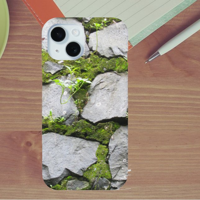 Mossy Rock Wall iPhone 16 Case (Creator Uploaded)