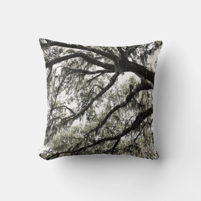 Mossy Textures 1 Throw Pillow (Front)