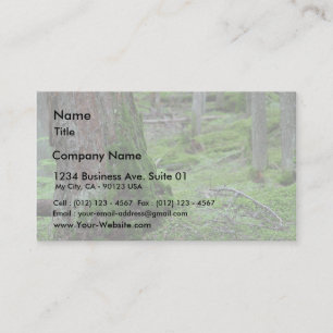 Mossy Trees Forests Woods Business Card