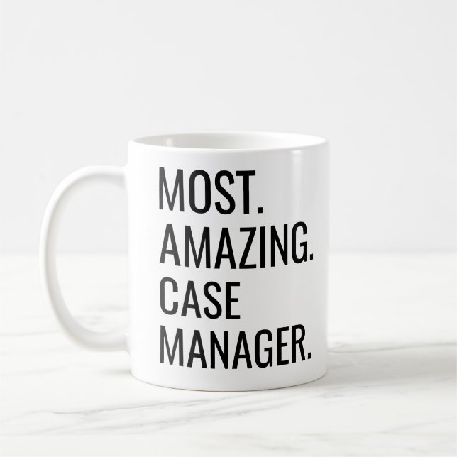 Most Amazing Case Manager  Coffee Mug (Left)