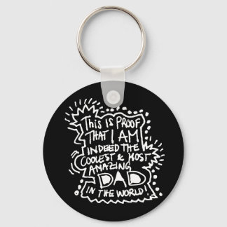 Most Amazing Dad 2 Keychain