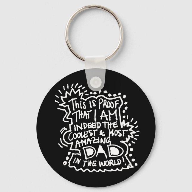 Most Amazing Dad 2 Keychain (Front)