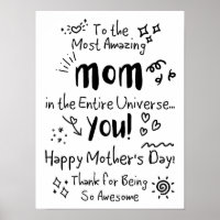 Most Amazing Mom Cute Doodle Art