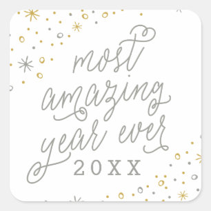 Most Amazing Year Ever New Year's Sticker
