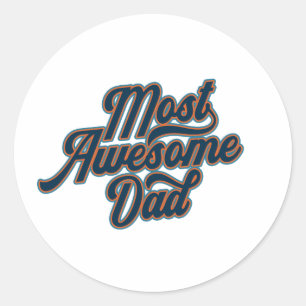 Most Awesome Dad Father's Day Sticker
