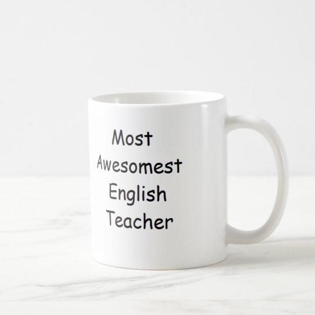 Most Awesomest English Teacher Mug (Right)