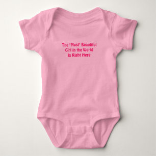 MOST BEAUTIFUL GIRL INFANT WEAR "A MUST HAVE" BABY BODYSUIT