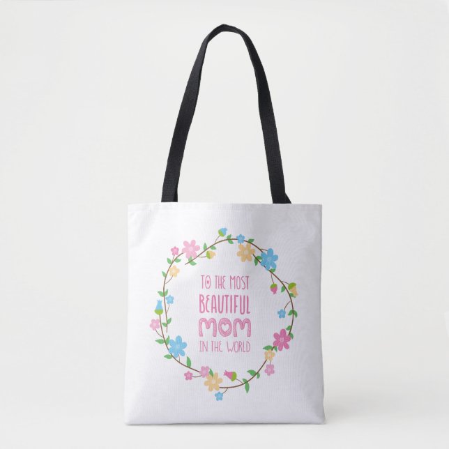 Most Beautiful Mom Mother's Day | Tote Bag (Front)