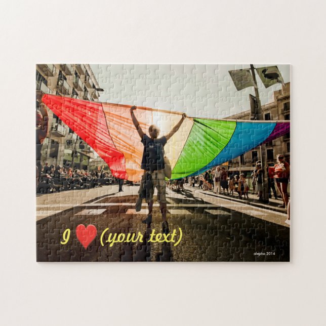 Most gay pride march in Barcelona Jigsaw Puzzle (Horizontal)