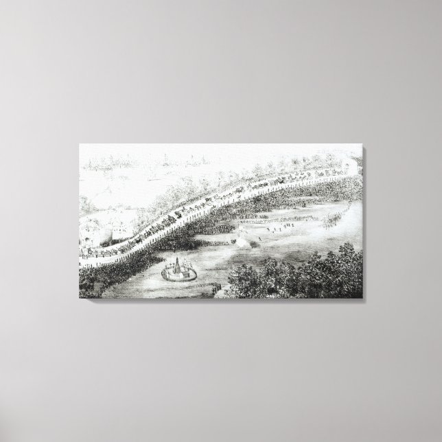 Most Gracious Majesty and Escort Leaving Canvas Print (Front)