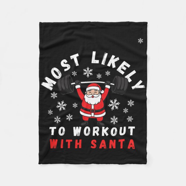 Most  hardcore training fleece blanket (Front)