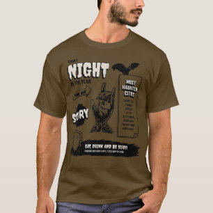 Most Haunted Cities Salem Scary Ghost Witch Hunter T-Shirt