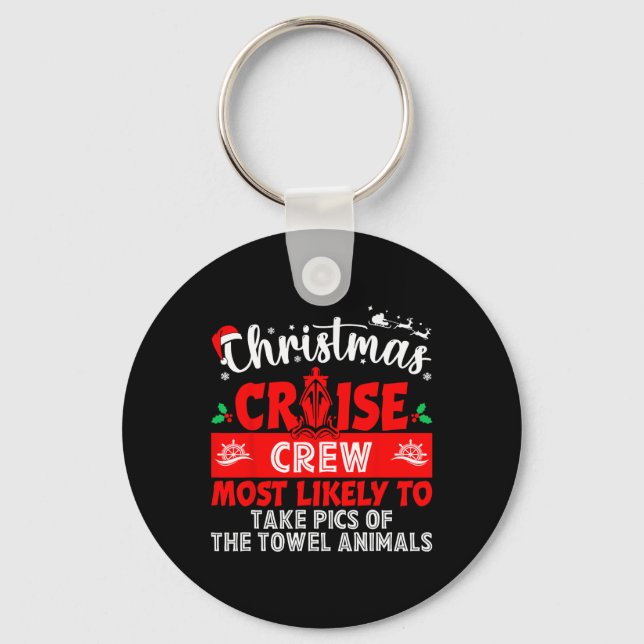 Most Likely Take Pics Of The Towel Animals Christm Keychain (Front)